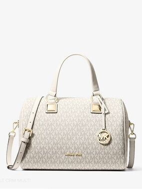 MICHAEL KORS Grayson Medium Signature Logo Duffel Bag
Lt Cream Multi
NWT
